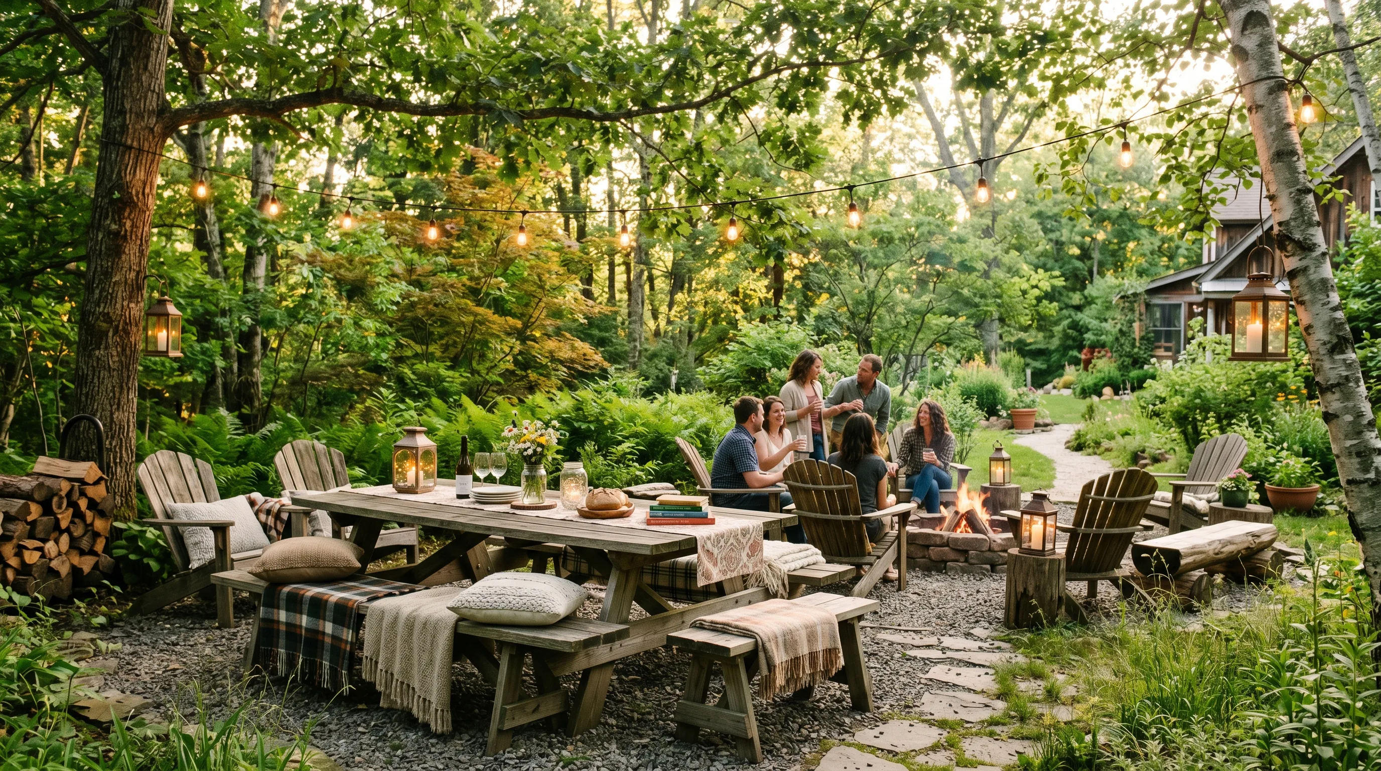 Entertaining Patio With a Serving Spot